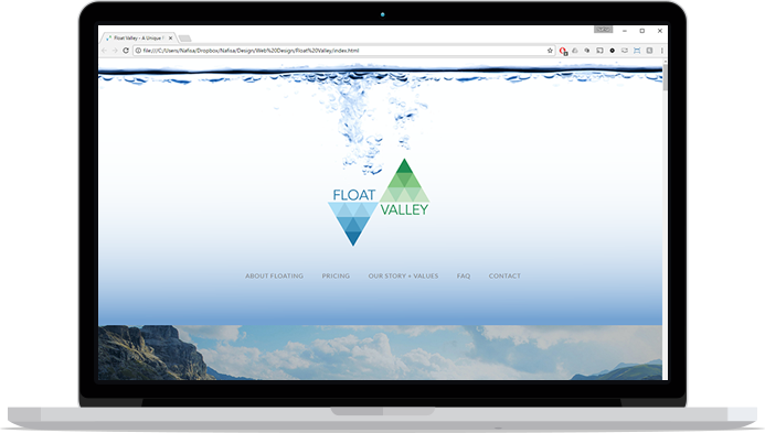 floatvalley.com website demo - desktop version
